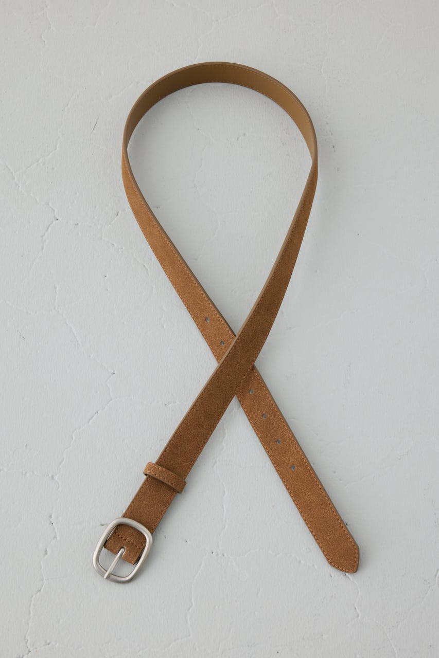 フェイクスエードベルト D/BRN FREE