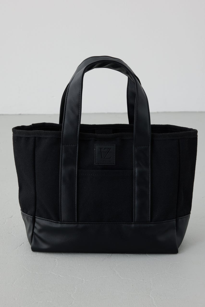 合皮切替ミニトートバッグ BLK FREE
