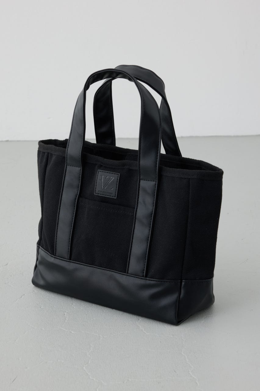合皮切替ミニトートバッグ BLK FREE