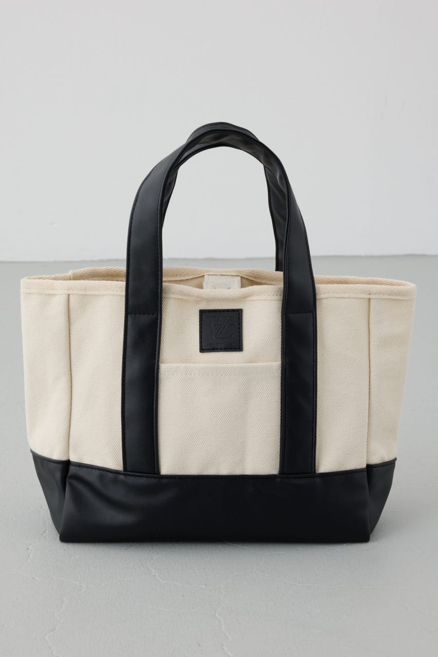合皮切替ミニトートバッグ WHT FREE