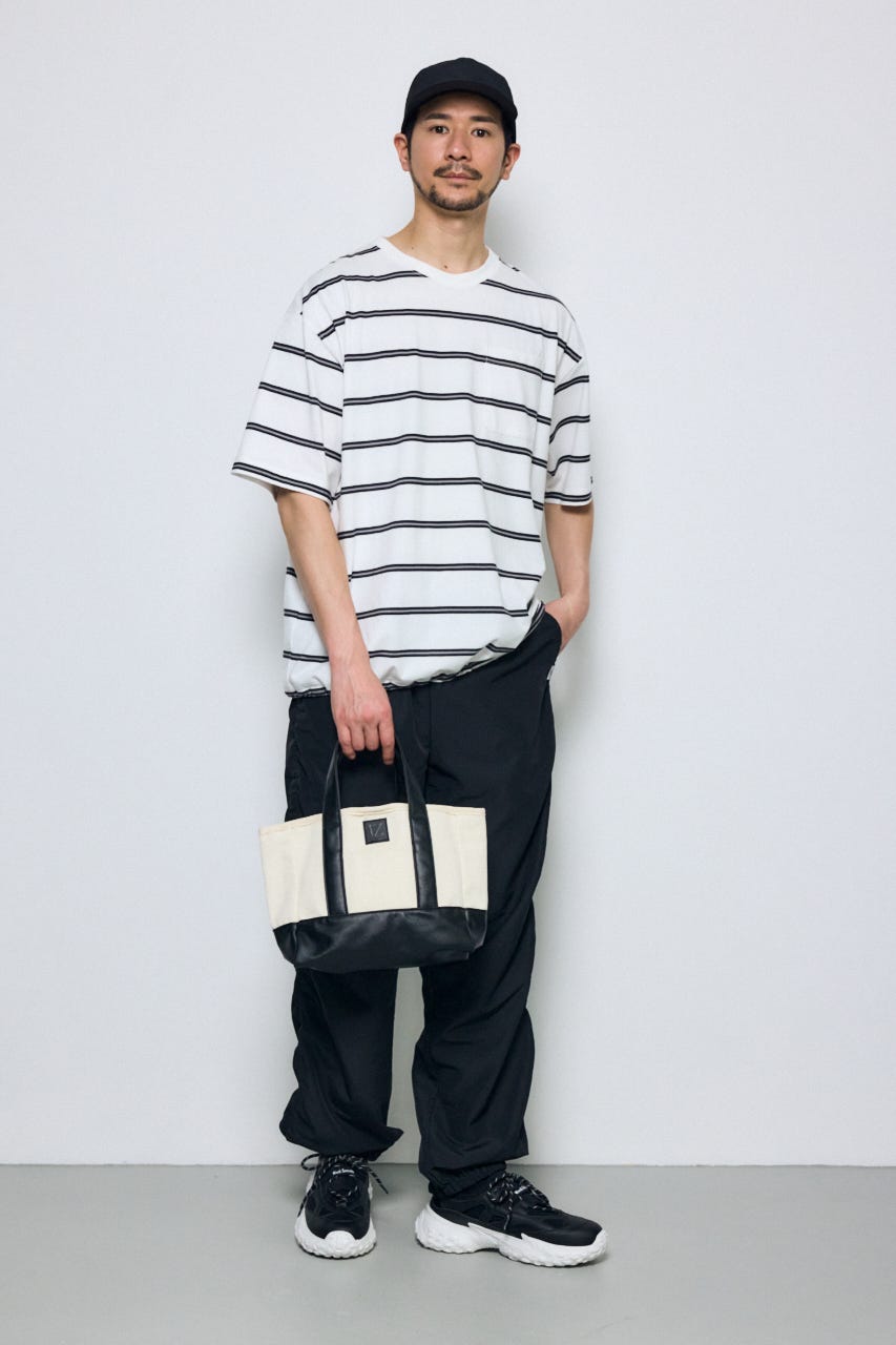 合皮切替ミニトートバッグ WHT FREE