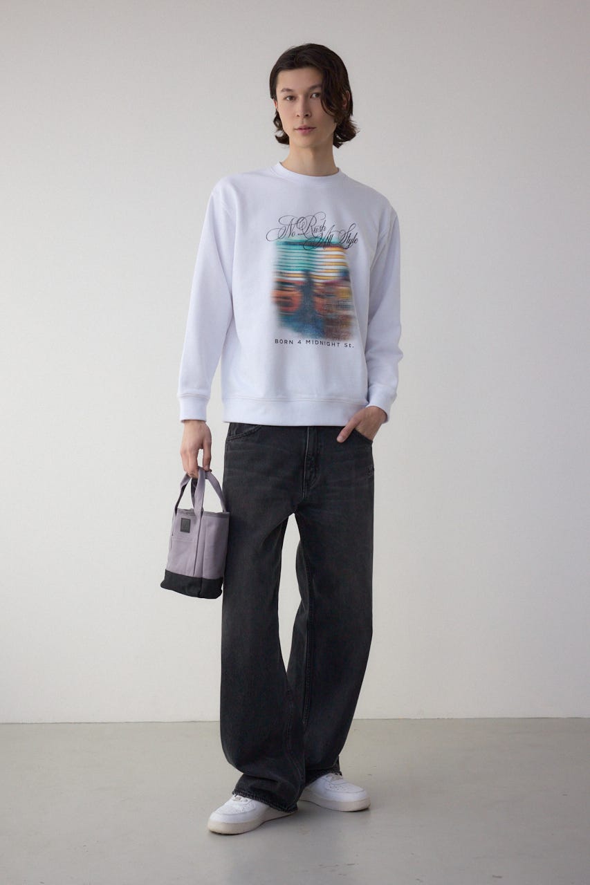 パッチミニトートスクエアバッグ GRY FREE