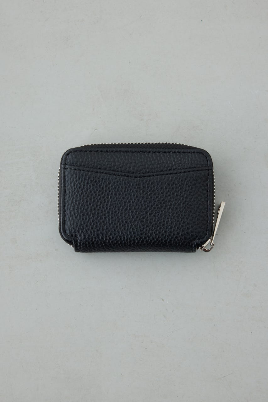 パッチ合皮ミニ財布 BLK FREE