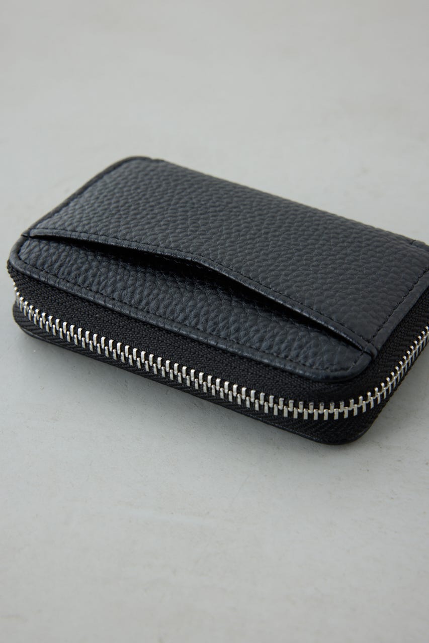 パッチ合皮ミニ財布 BLK FREE