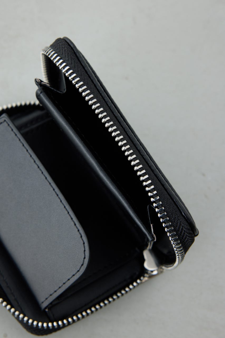 パッチ合皮ミニ財布 BLK FREE