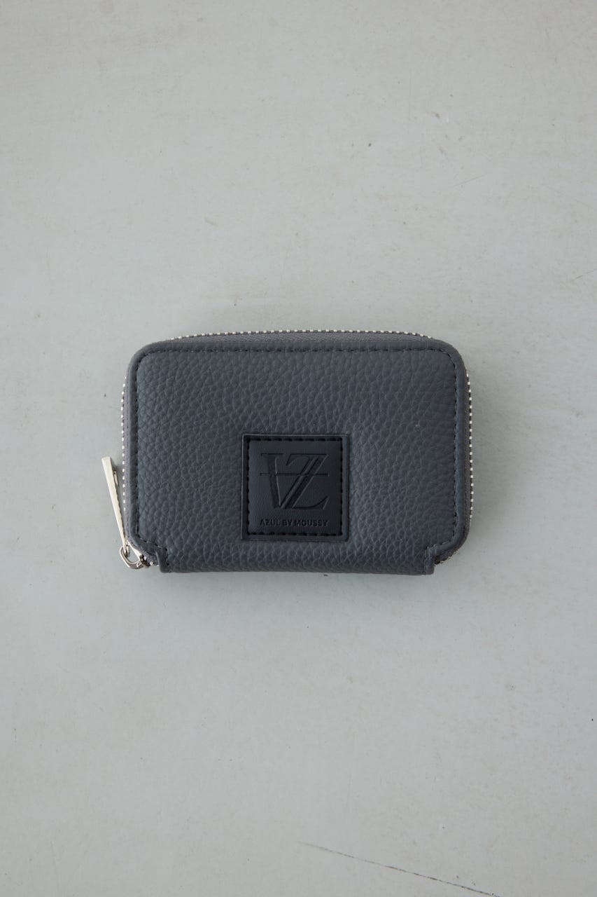 パッチ合皮ミニ財布 GRY FREE