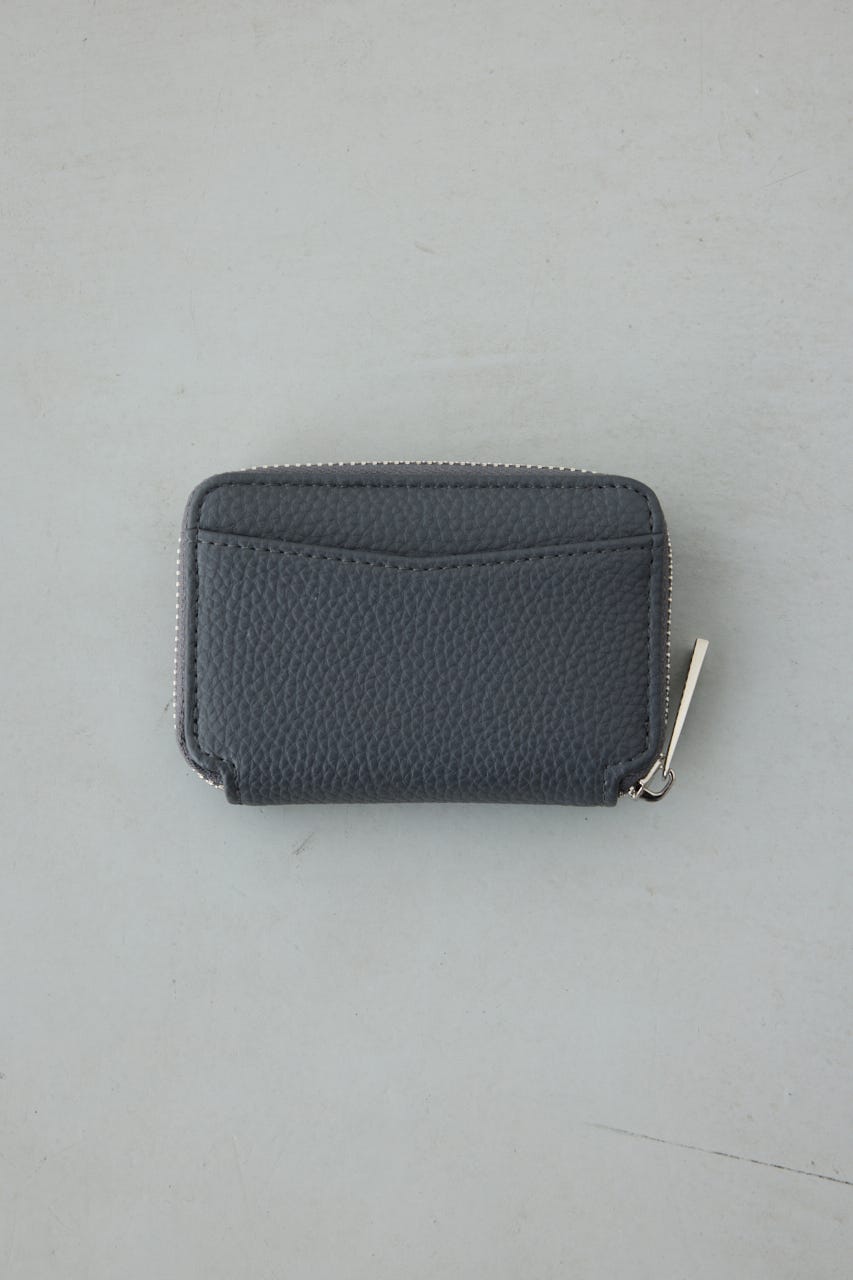 パッチ合皮ミニ財布 GRY FREE