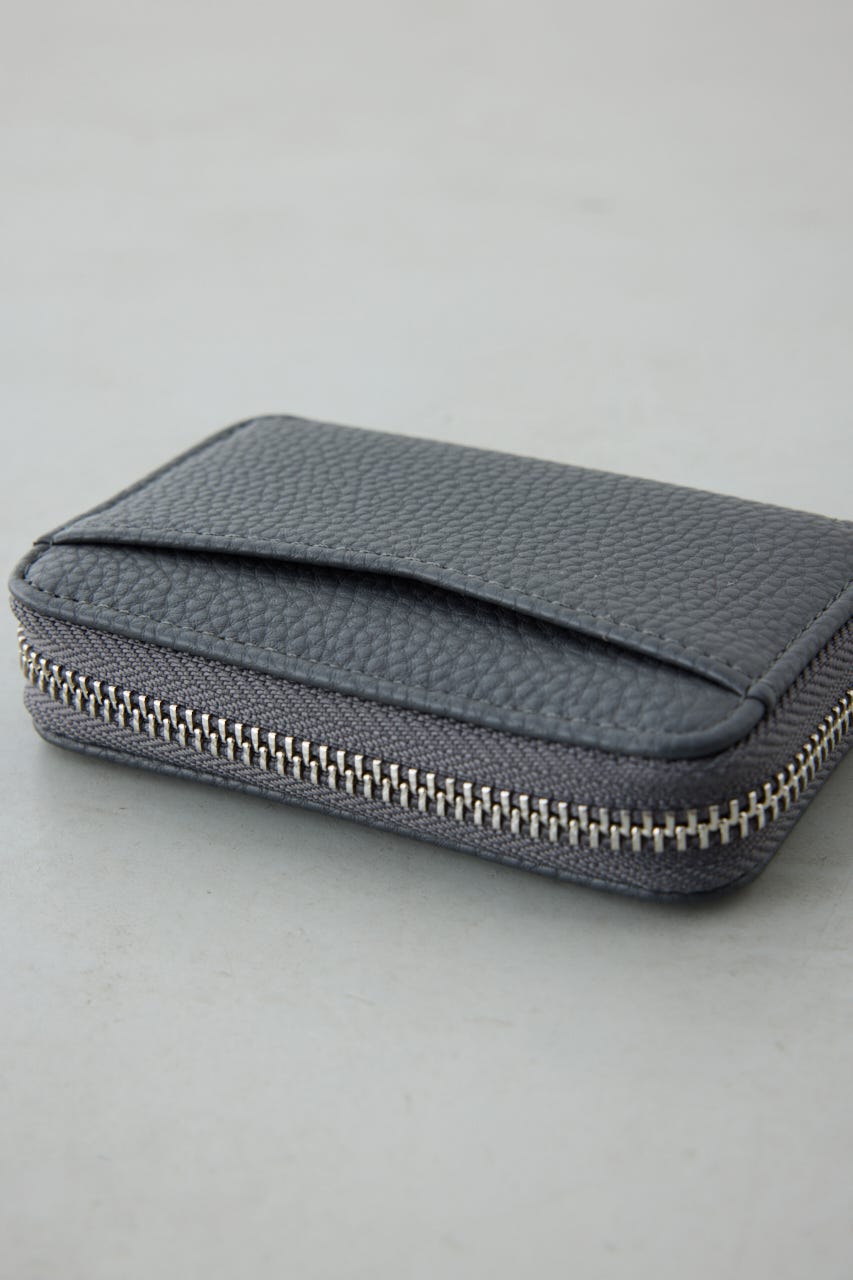 パッチ合皮ミニ財布 GRY FREE