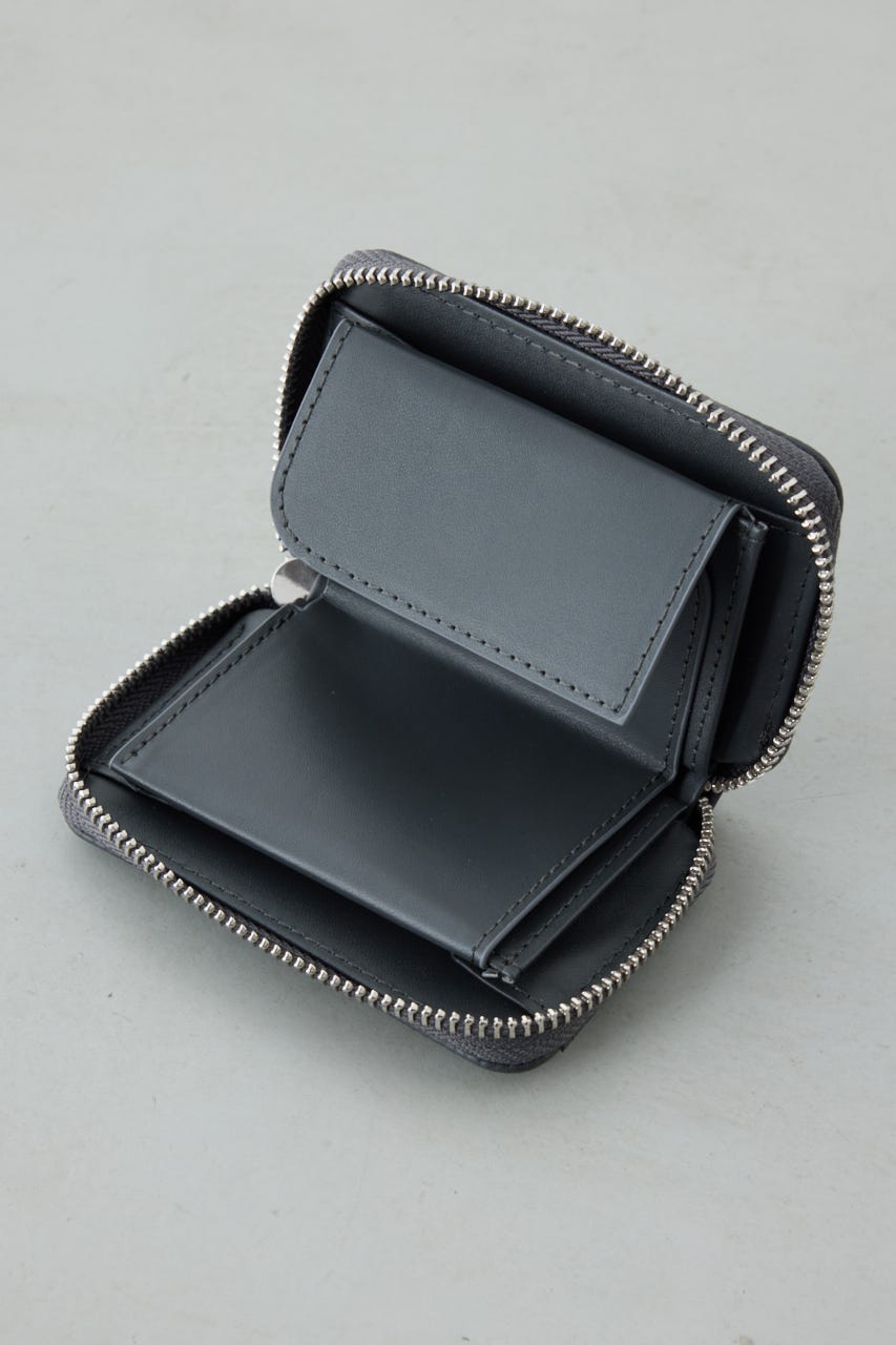 パッチ合皮ミニ財布 GRY FREE