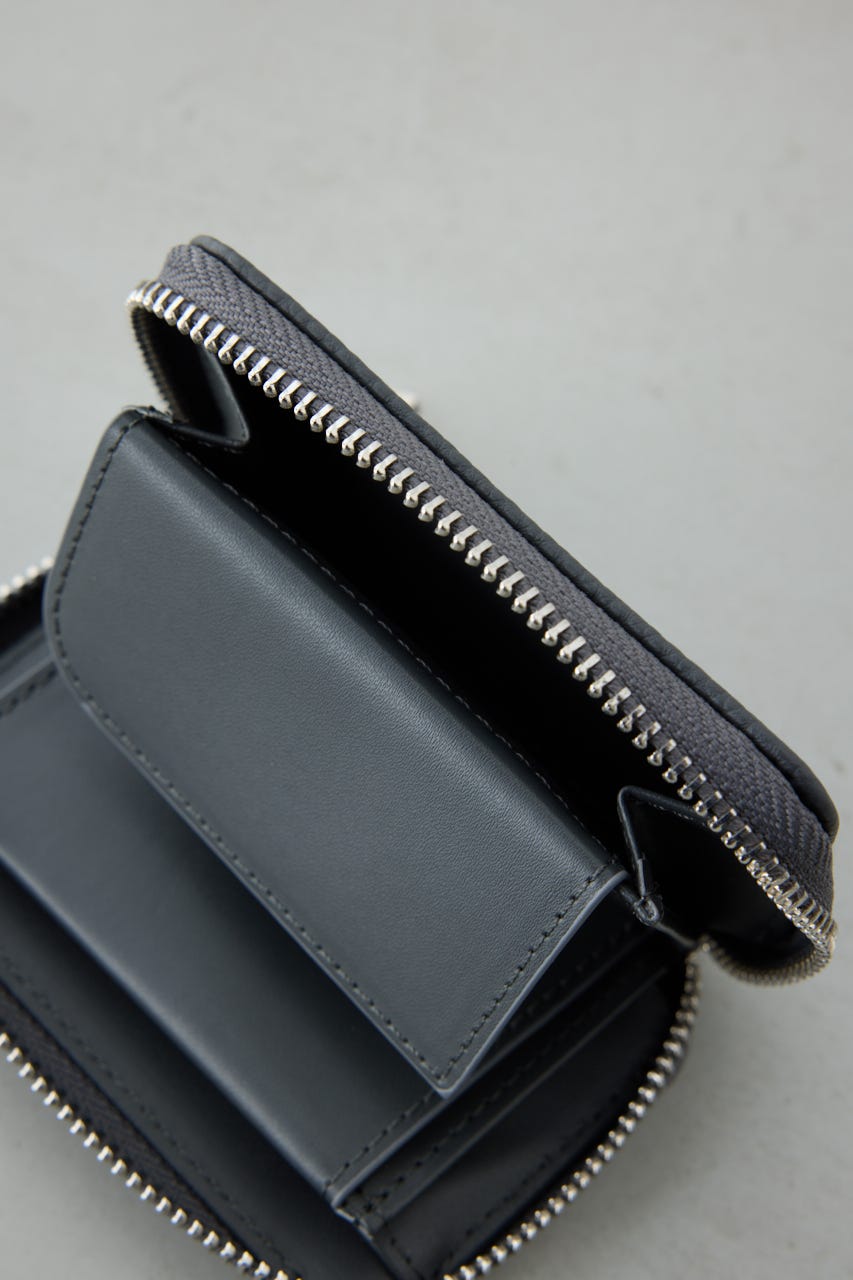 パッチ合皮ミニ財布 GRY FREE