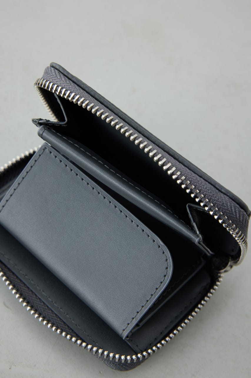 パッチ合皮ミニ財布 GRY FREE