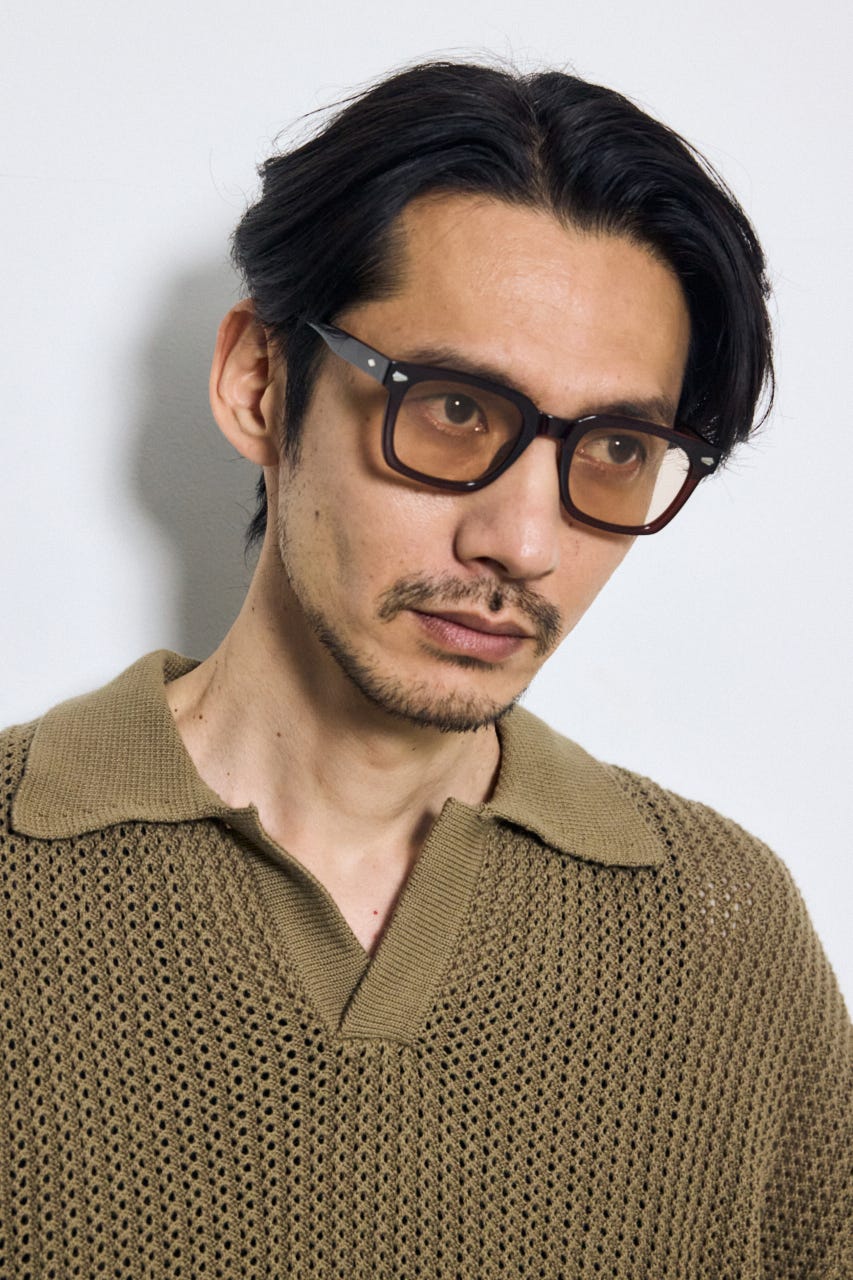 ソリッドフレームサングラス BRN FREE