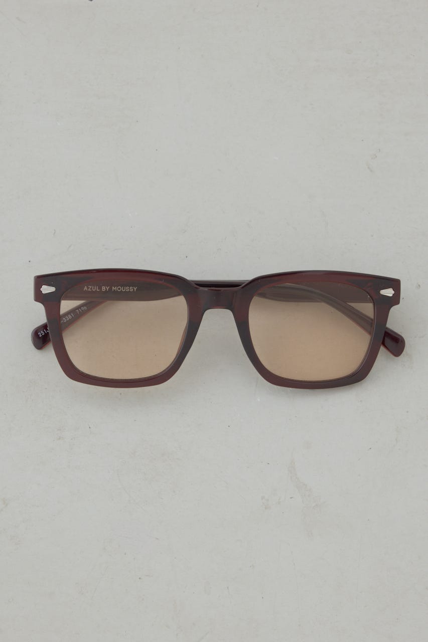 ソリッドフレームサングラス BRN FREE