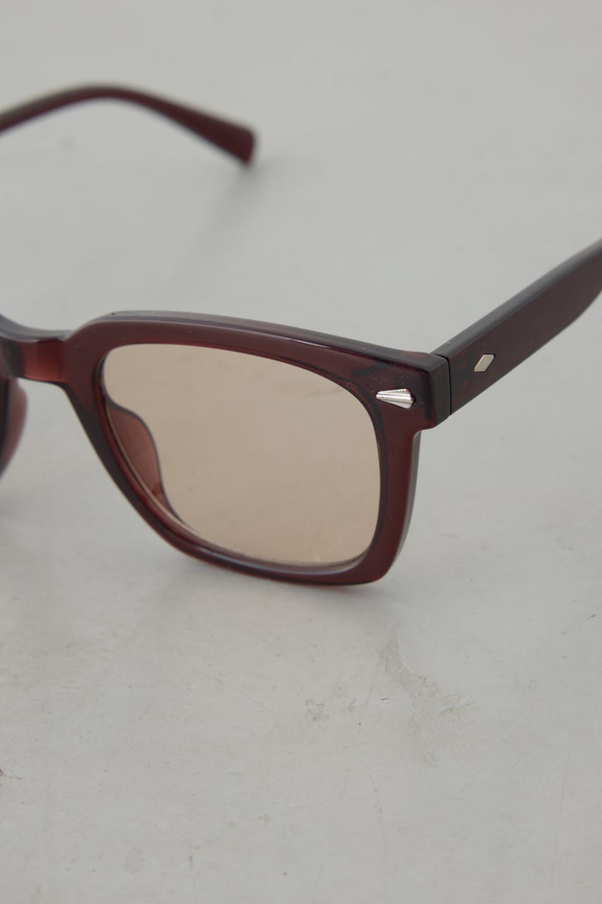 ソリッドフレームサングラス BRN FREE