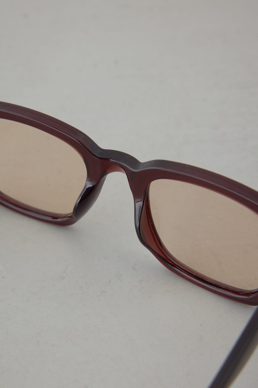 ソリッドフレームサングラス BRN FREE