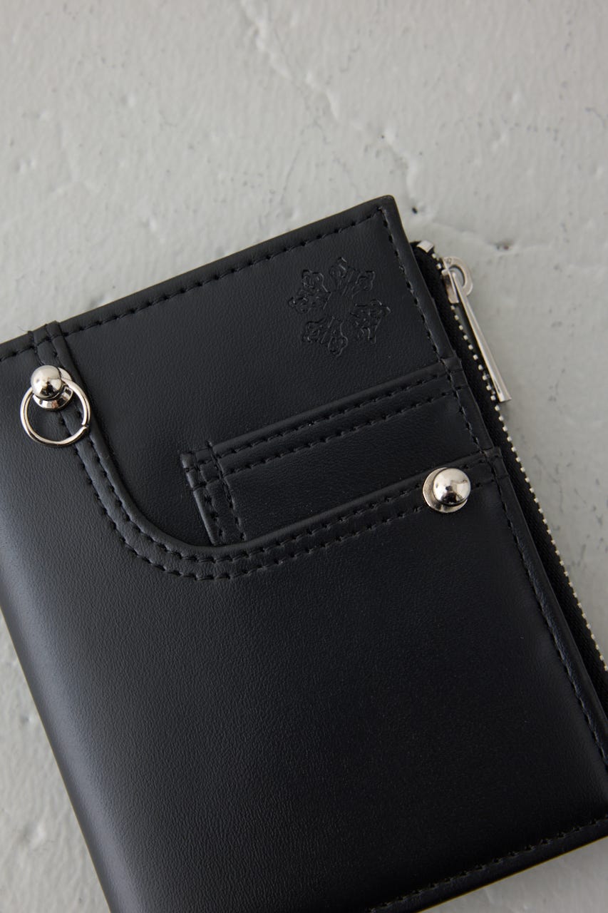 ロゴ入りミニ財布 BLK FREE