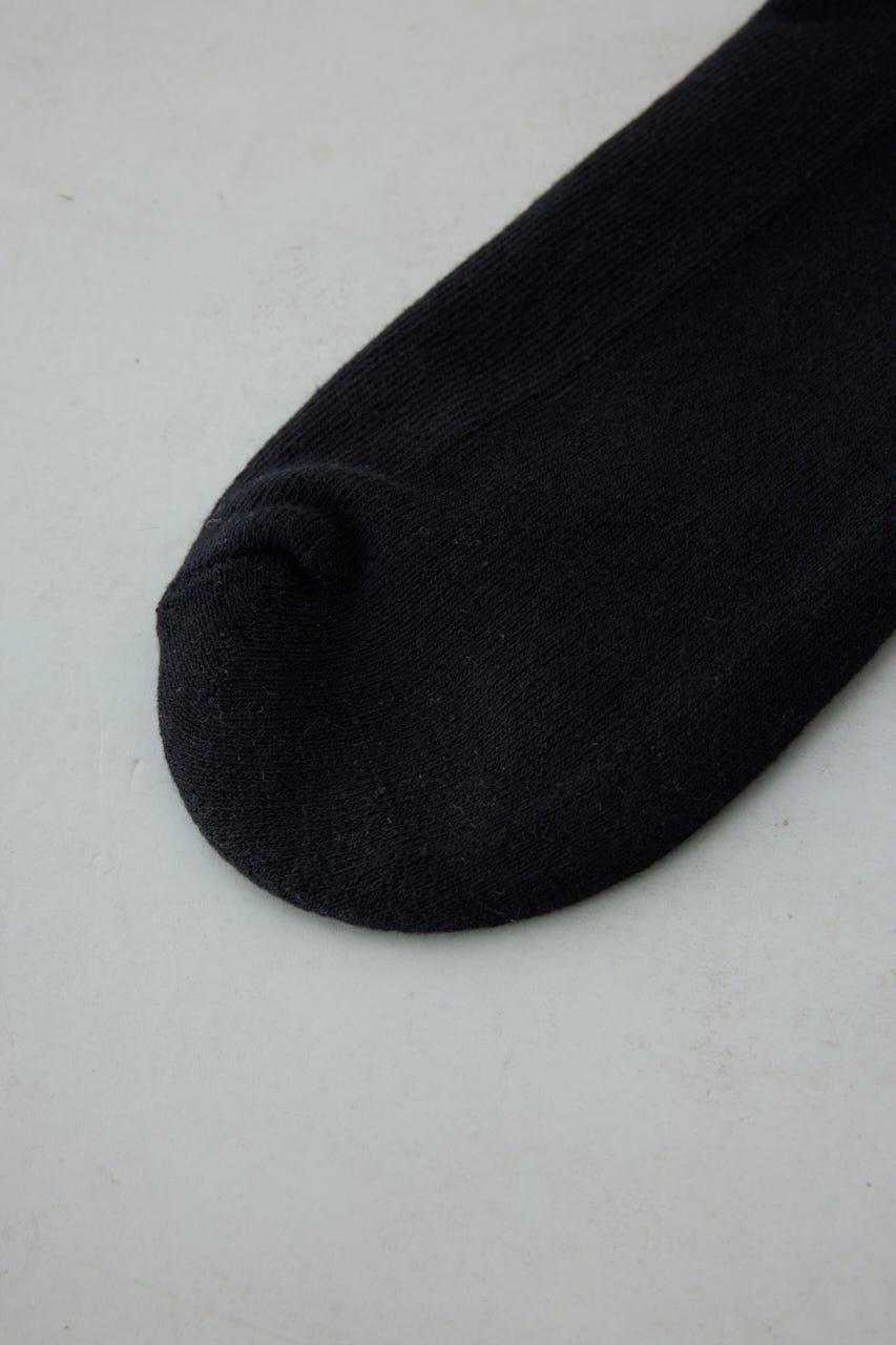 ワンポイント刺繍アンクルソックス BLK FREE