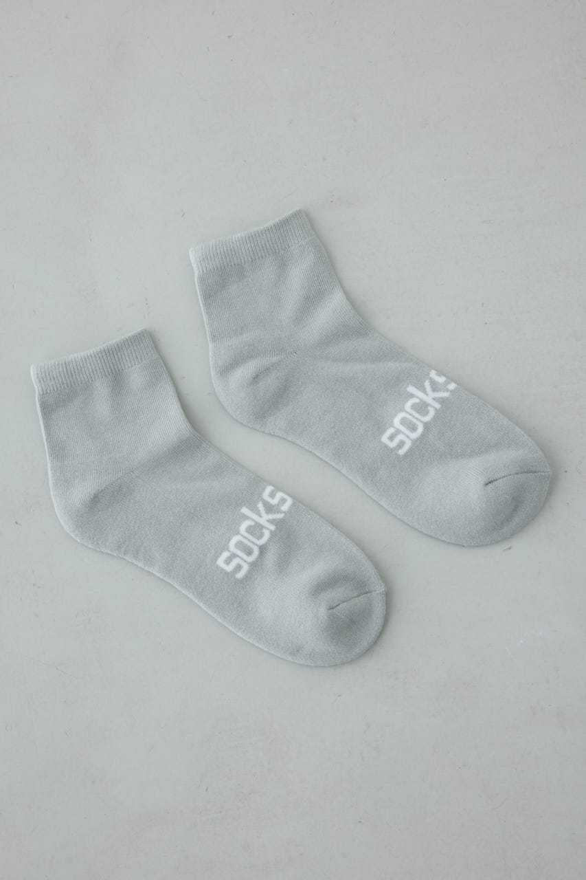 ジャガードロゴアングルソックス GRY FREE