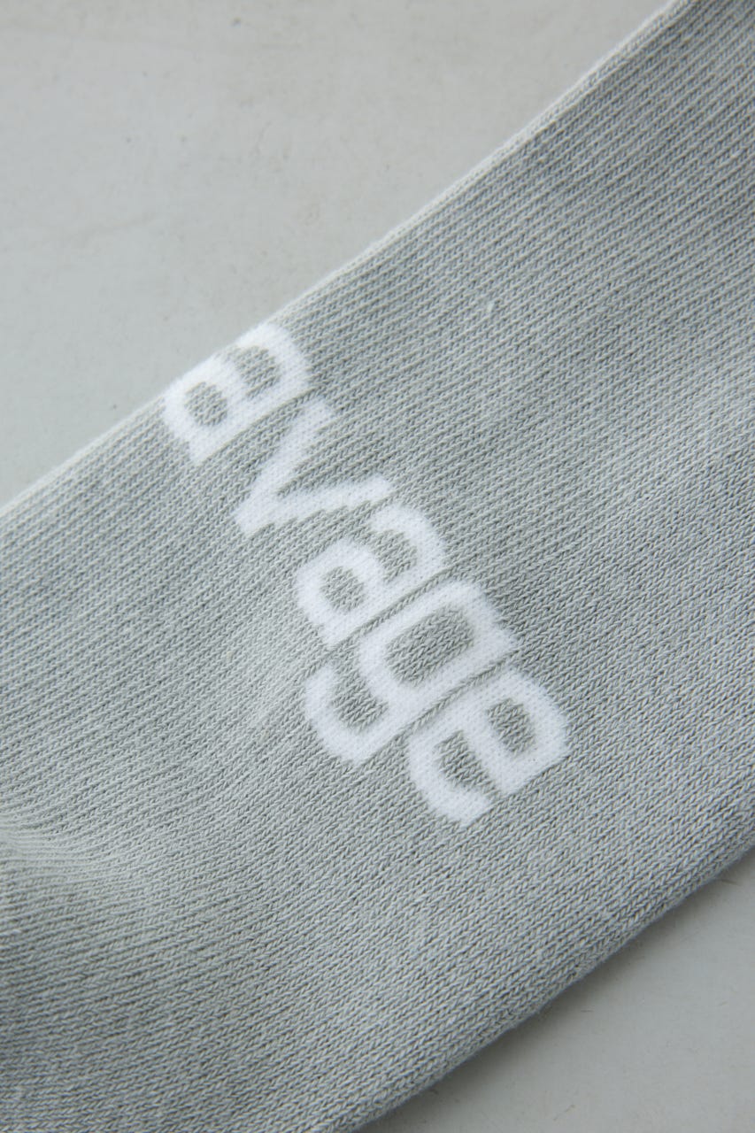 ジャガードロゴアングルソックス GRY FREE