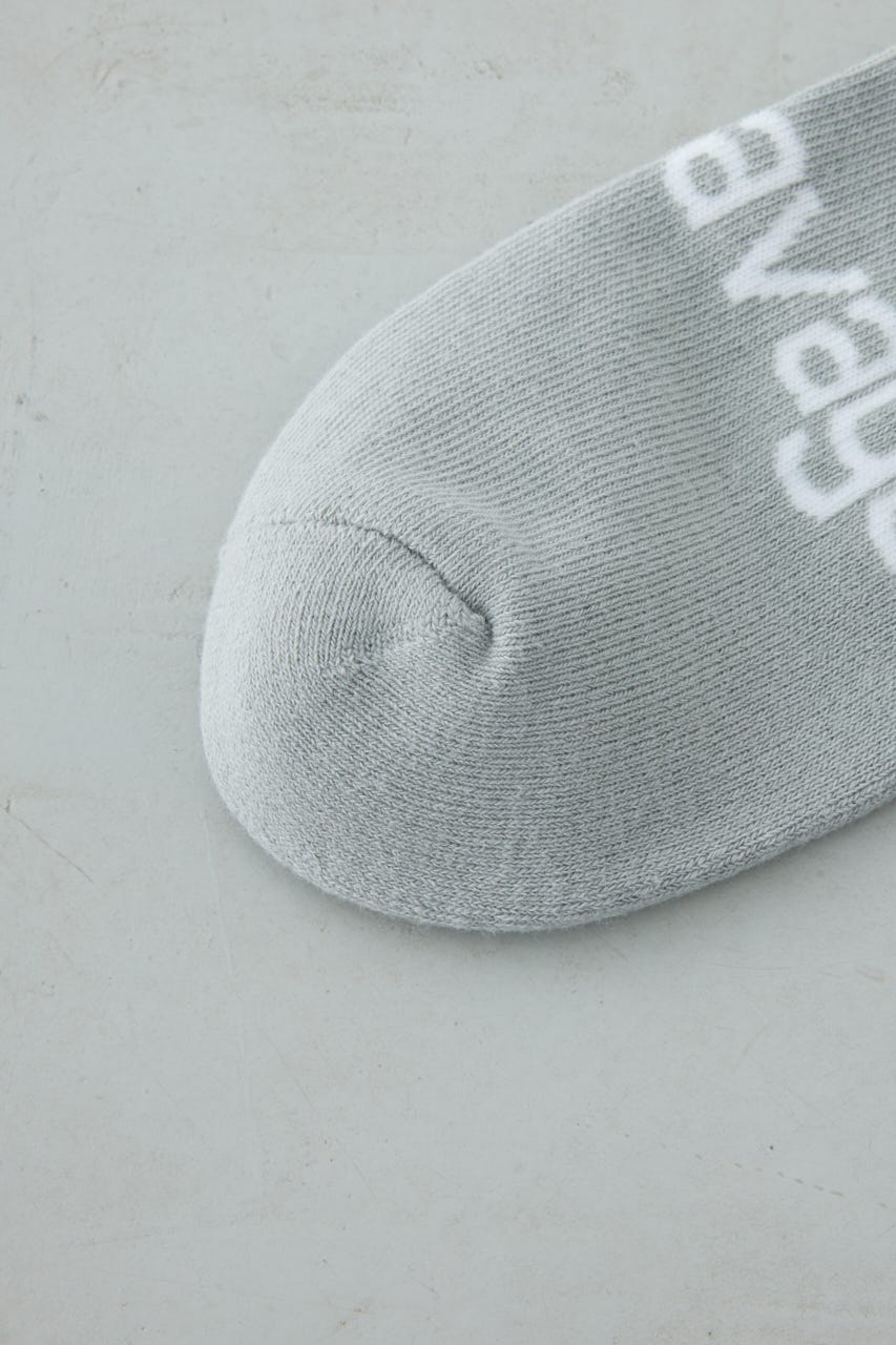 ジャガードロゴアングルソックス GRY FREE