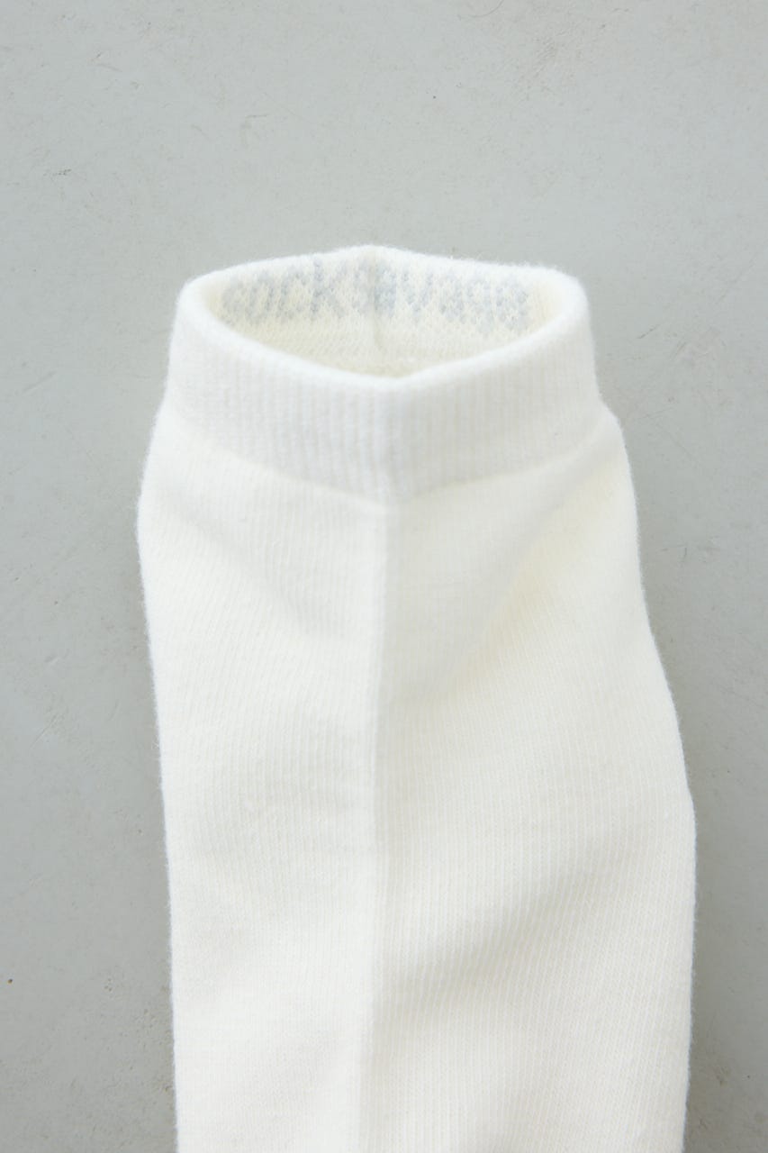 ジャガードロゴアングルソックス WHT FREE
