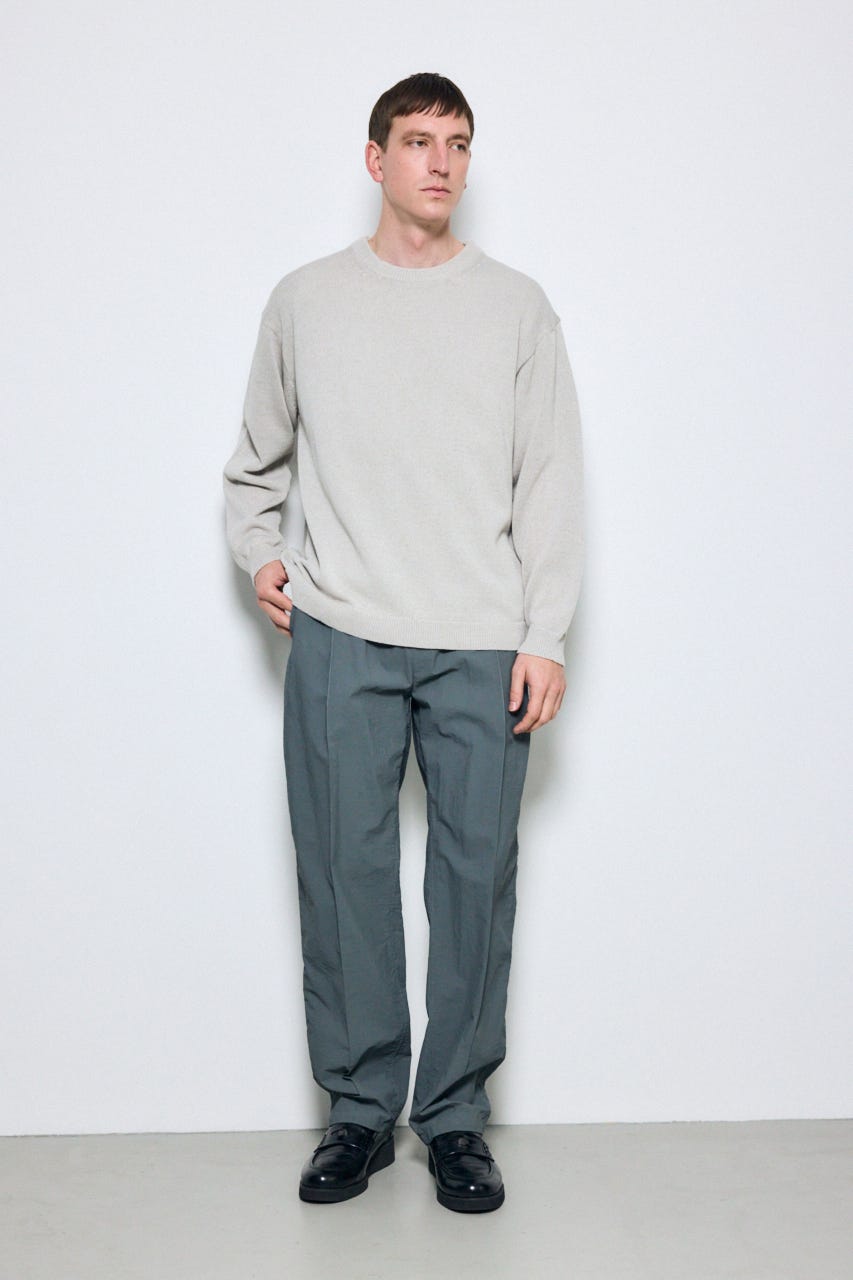 【SS先行アイテム】リネンミックスニットトップス BEG M