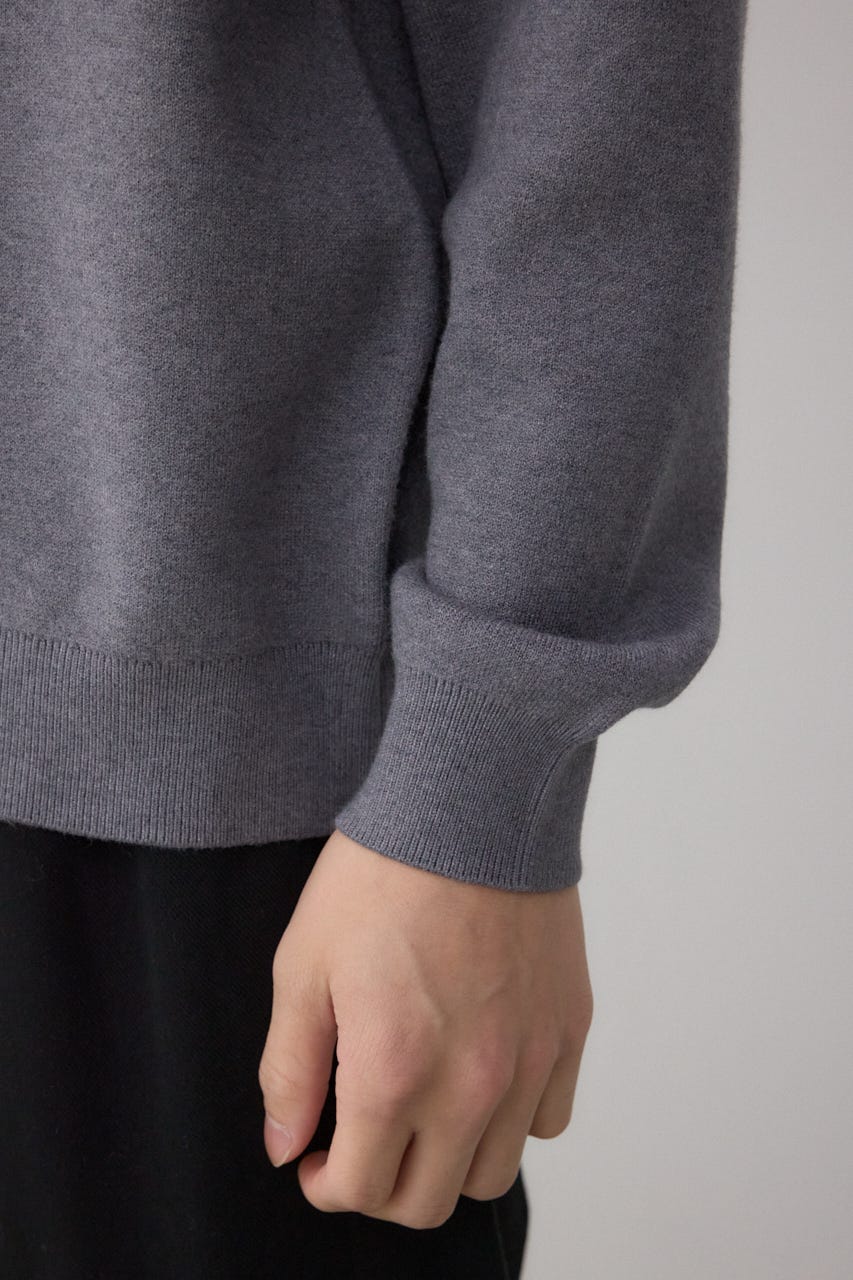 フロントロゴニットトップス GRY M