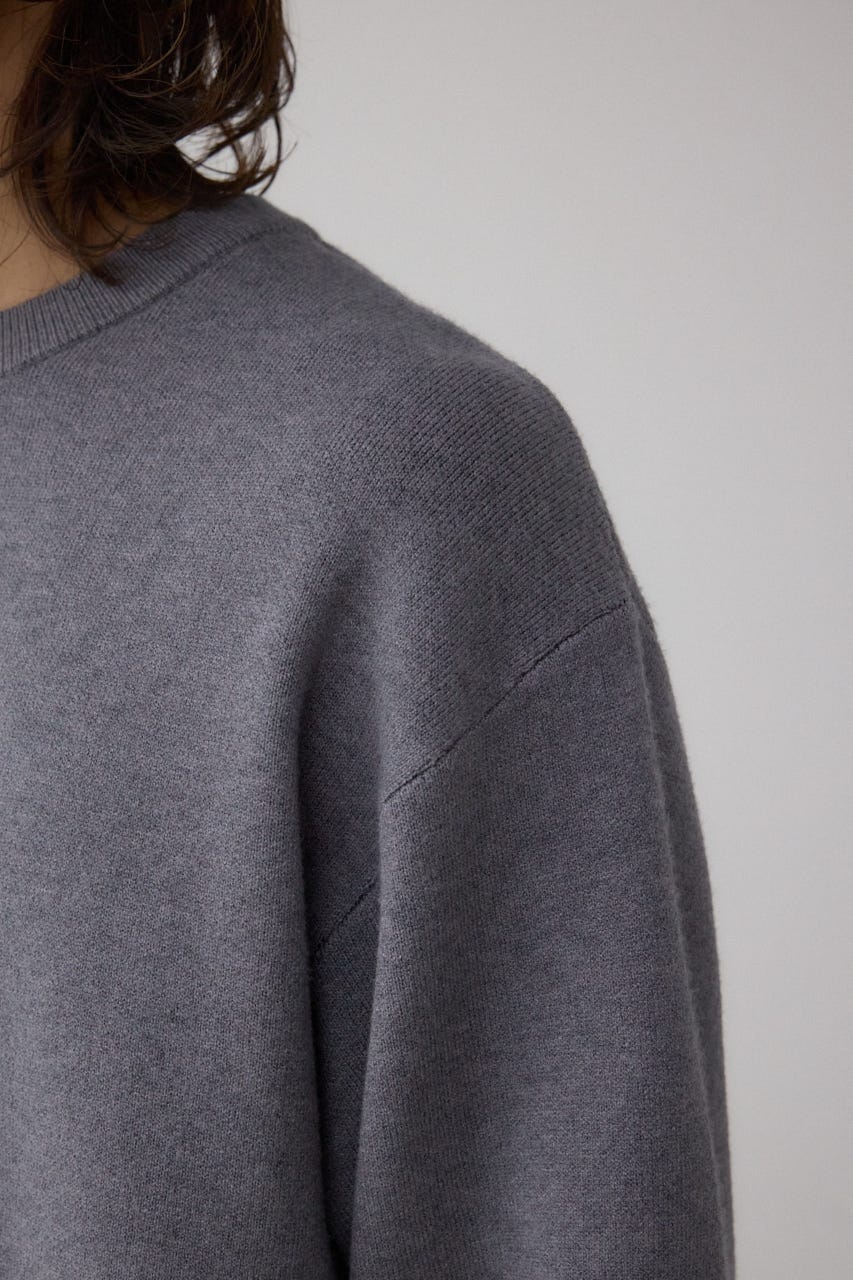 フロントロゴニットトップス GRY M