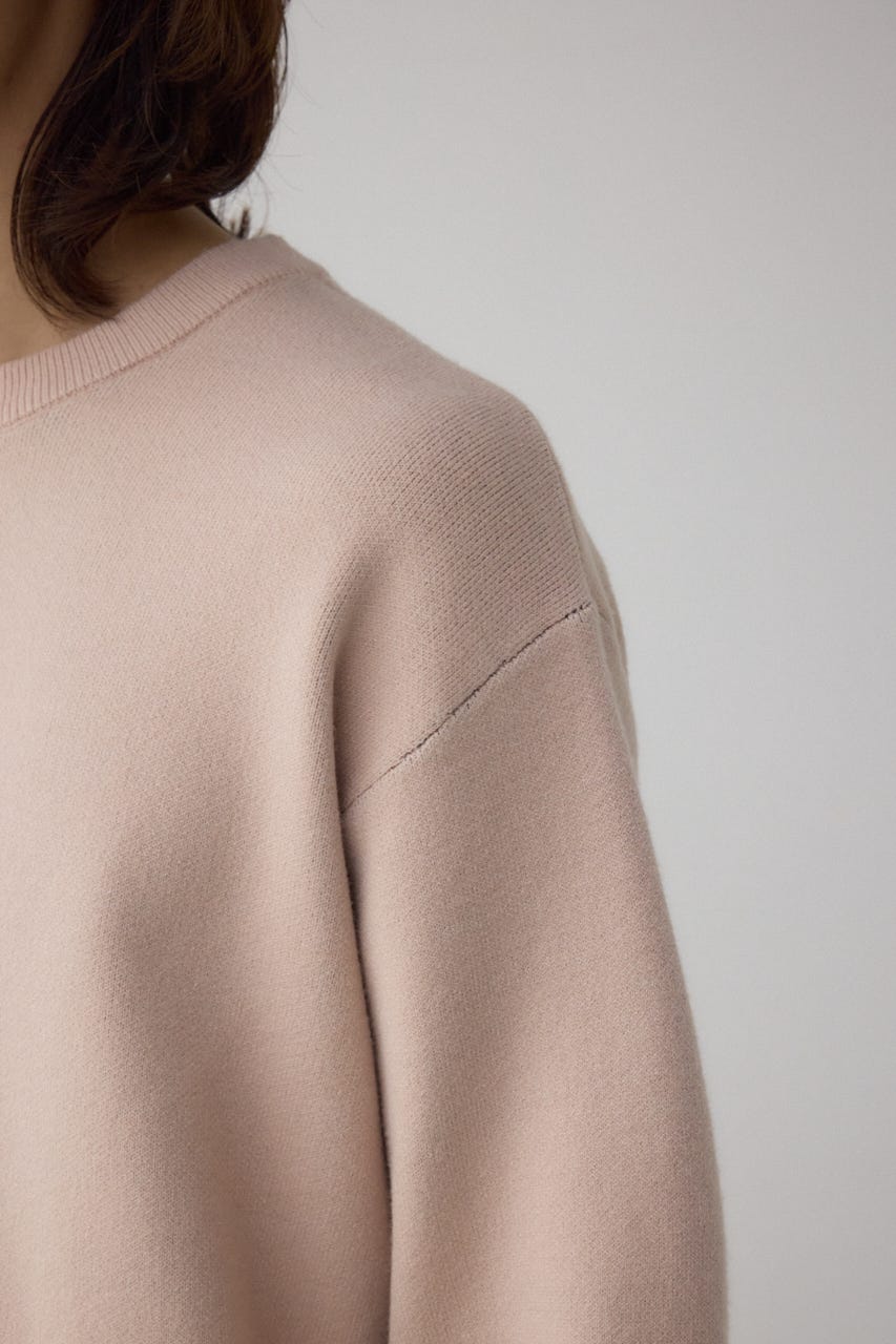 フロントロゴニットトップス L/BEG L