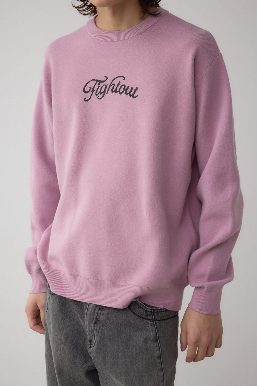 フロントロゴニットトップス PNK S