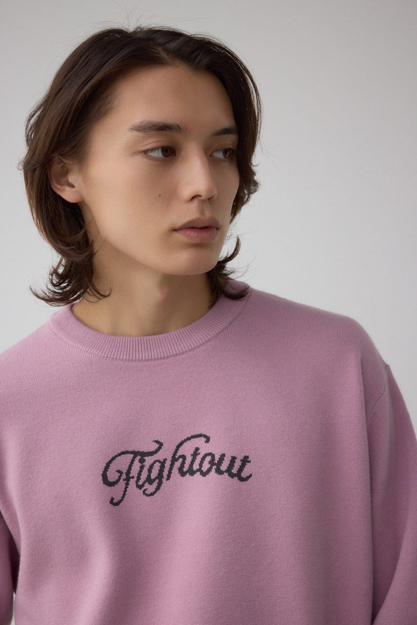 フロントロゴニットトップス PNK S