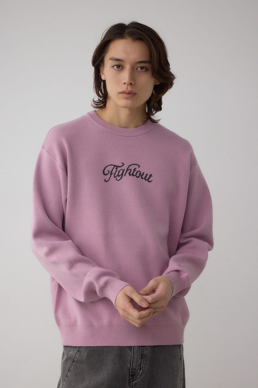 フロントロゴニットトップス PNK S