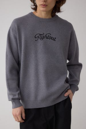 フロントロゴニットトップス