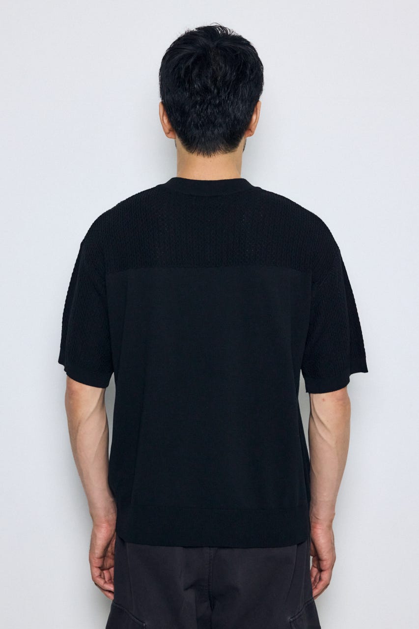 ナンバリングニットトップス BLK L