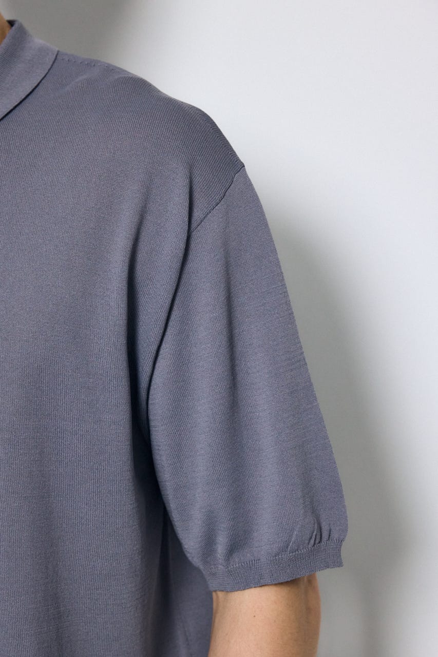 コンフォートニットポロシャツ GRY S
