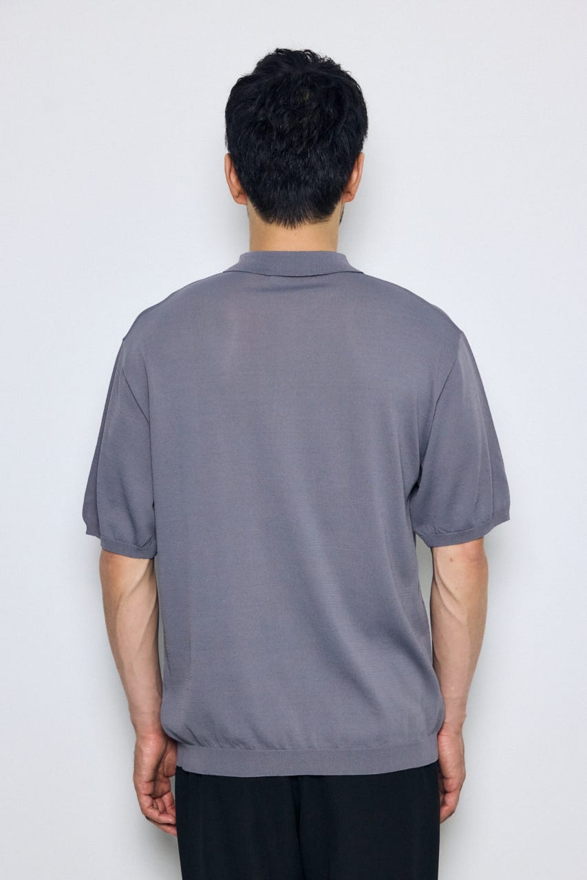 コンフォートニットポロシャツ GRY S