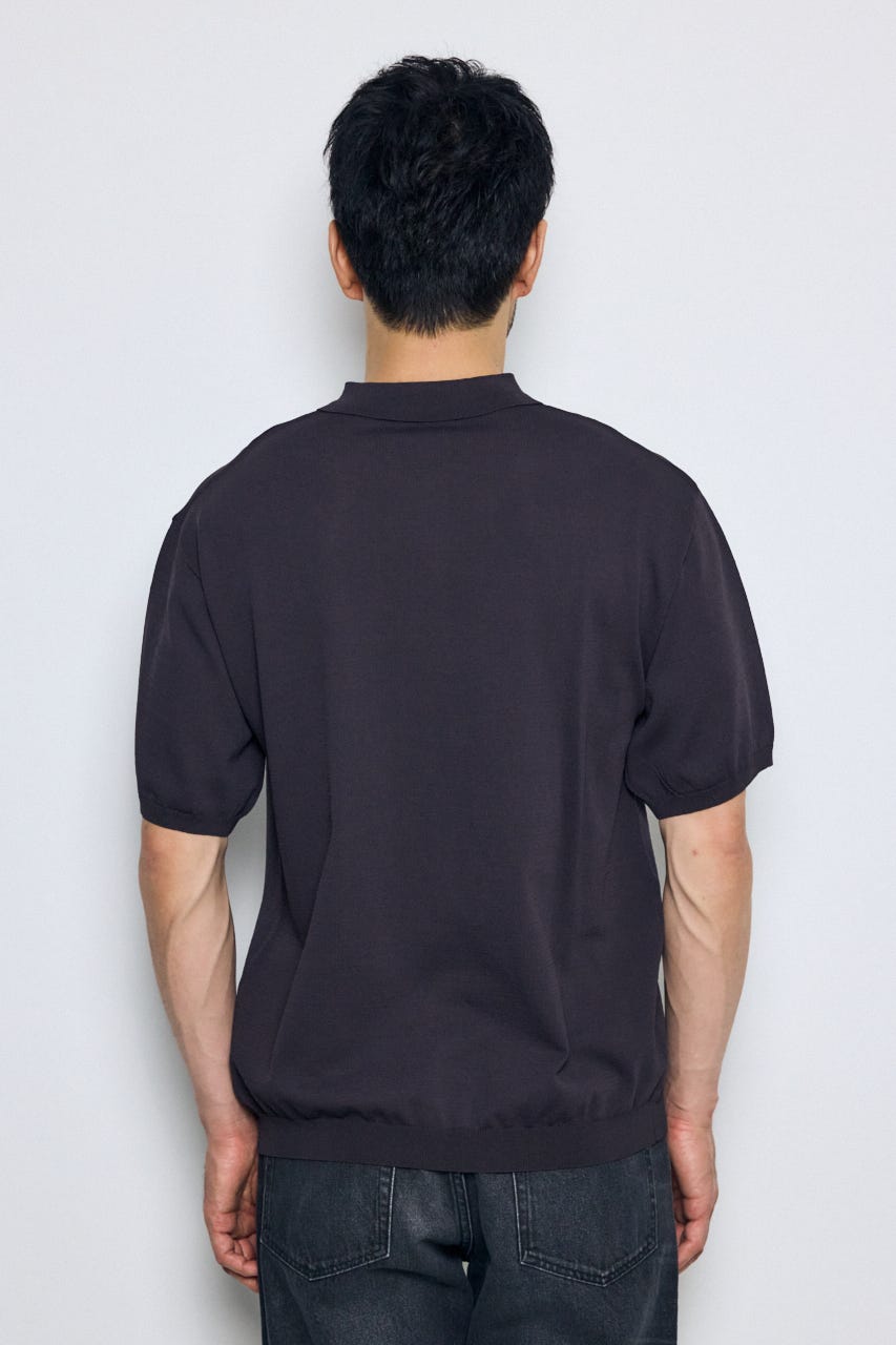 コンフォートニットポロシャツ L/BLK M