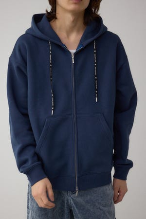 裏起毛ジップアップパーカー