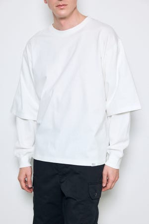 【SS先行アイテム】ワッフルレイヤードロンTEE