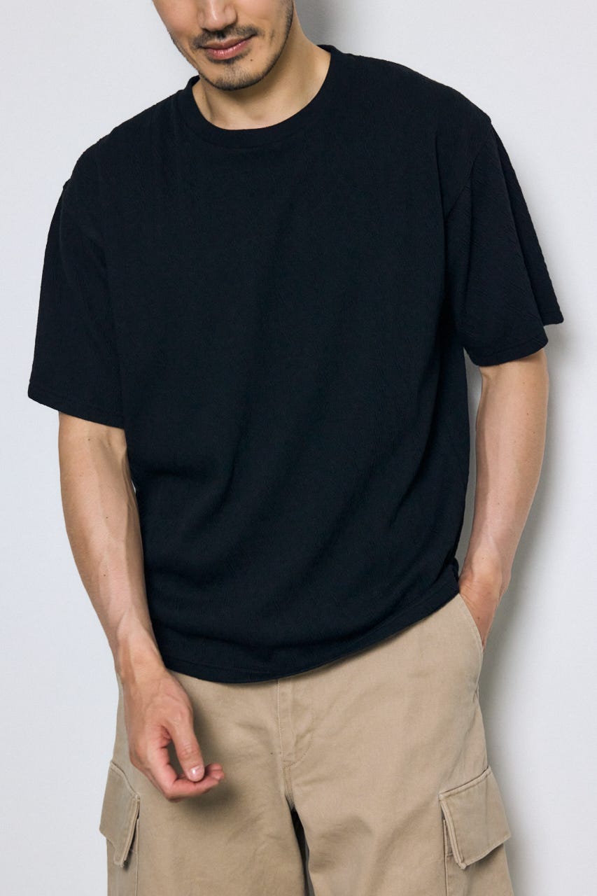 総柄ニットソートップス BLK S