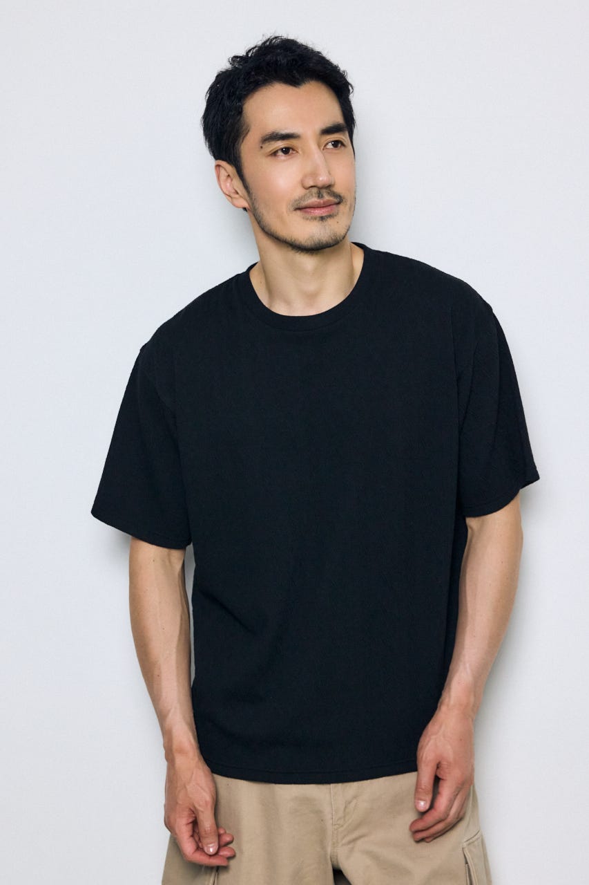 総柄ニットソートップス BLK S