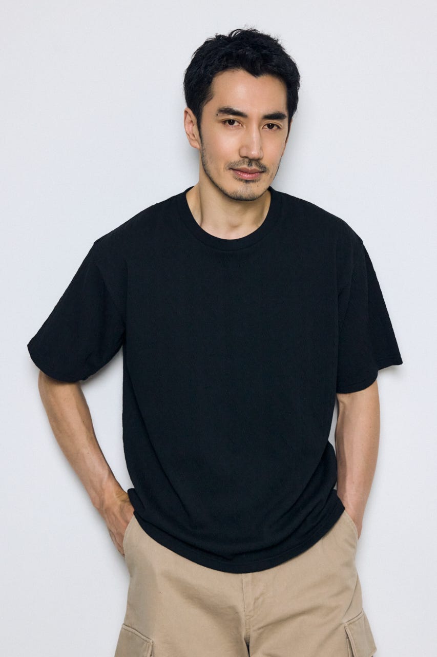 総柄ニットソートップス BLK S