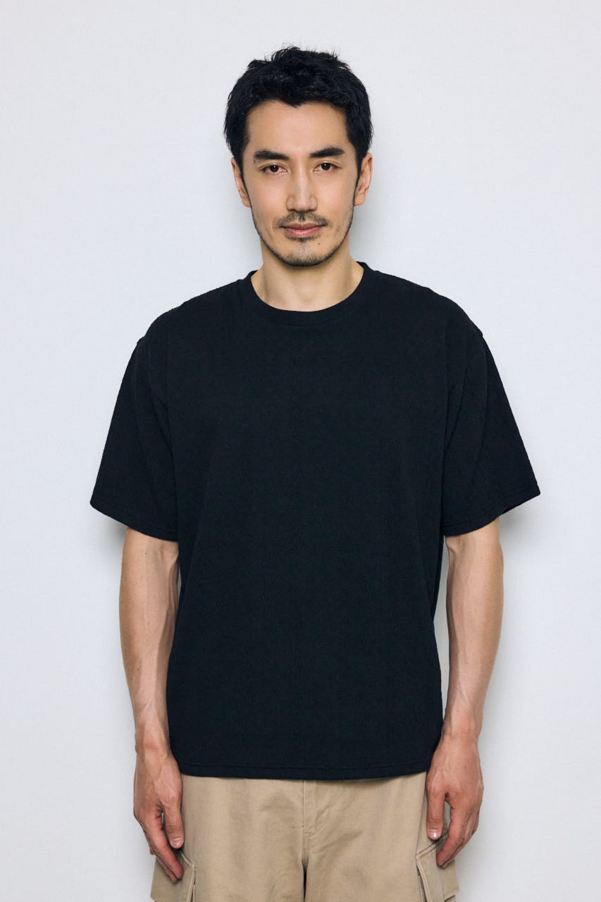 総柄ニットソートップス BLK S