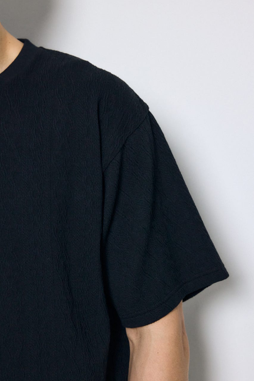 総柄ニットソートップス BLK S