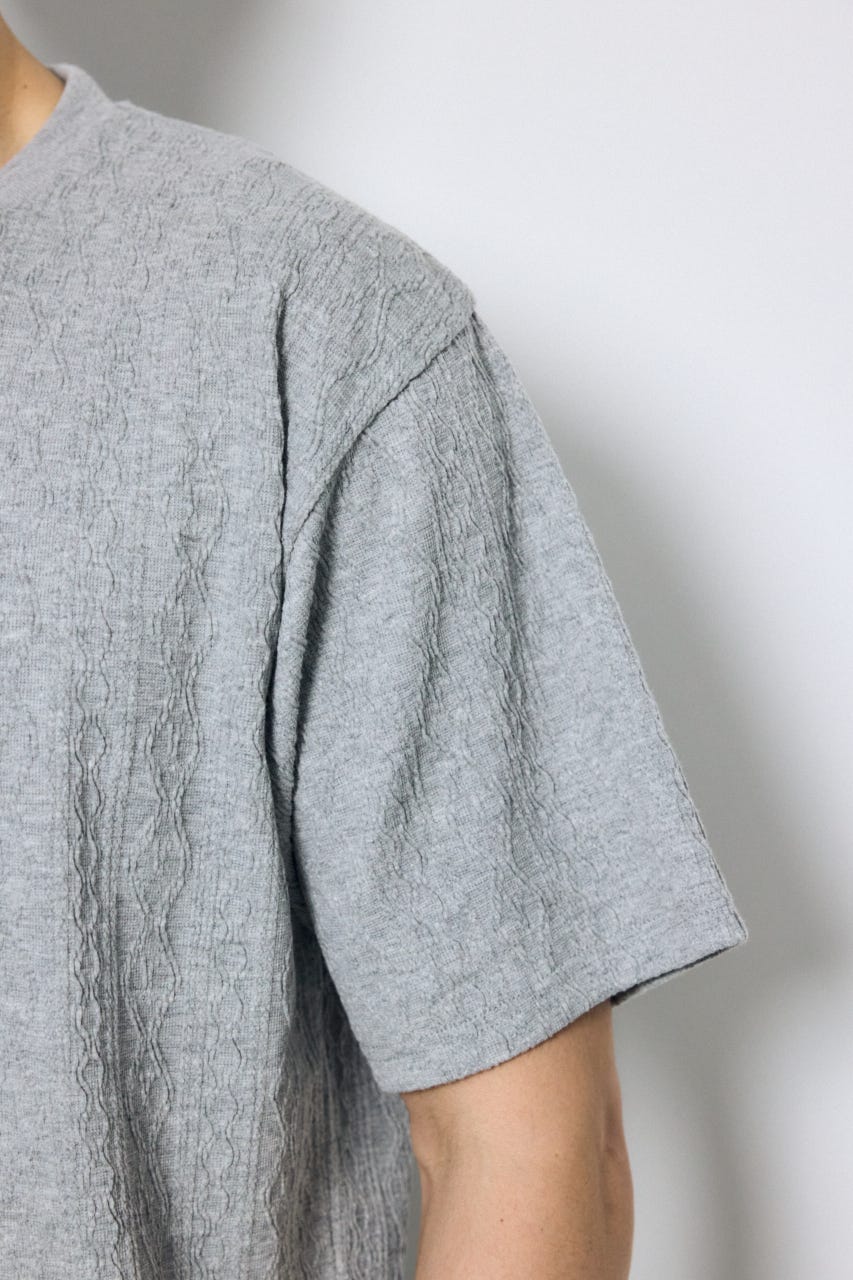 総柄ニットソートップス GRY M