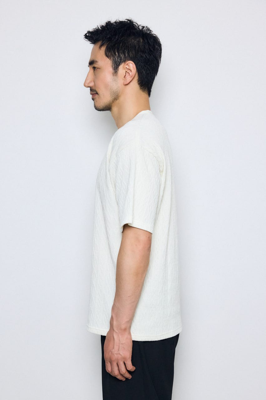 総柄ニットソートップス O/WHT S