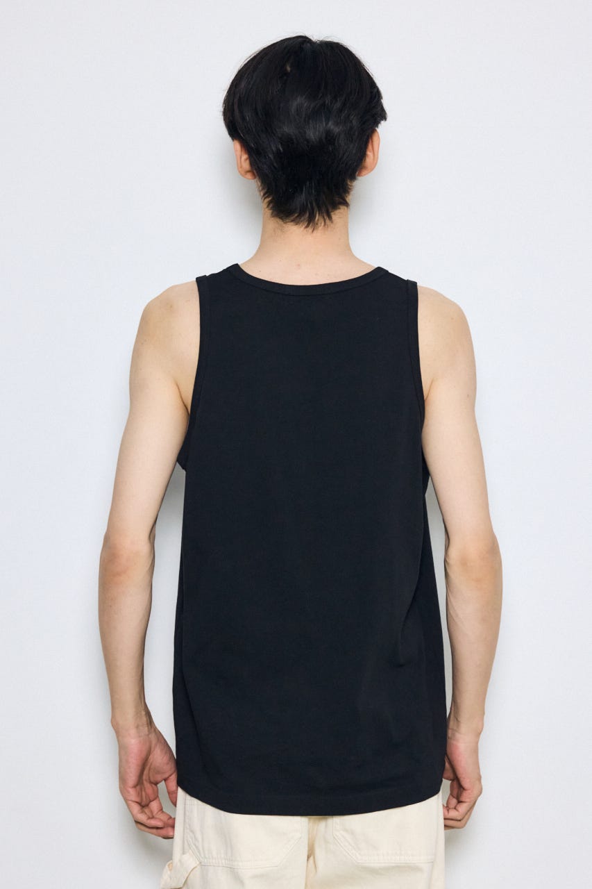 引き揃え天竺タンクトップ BLK M