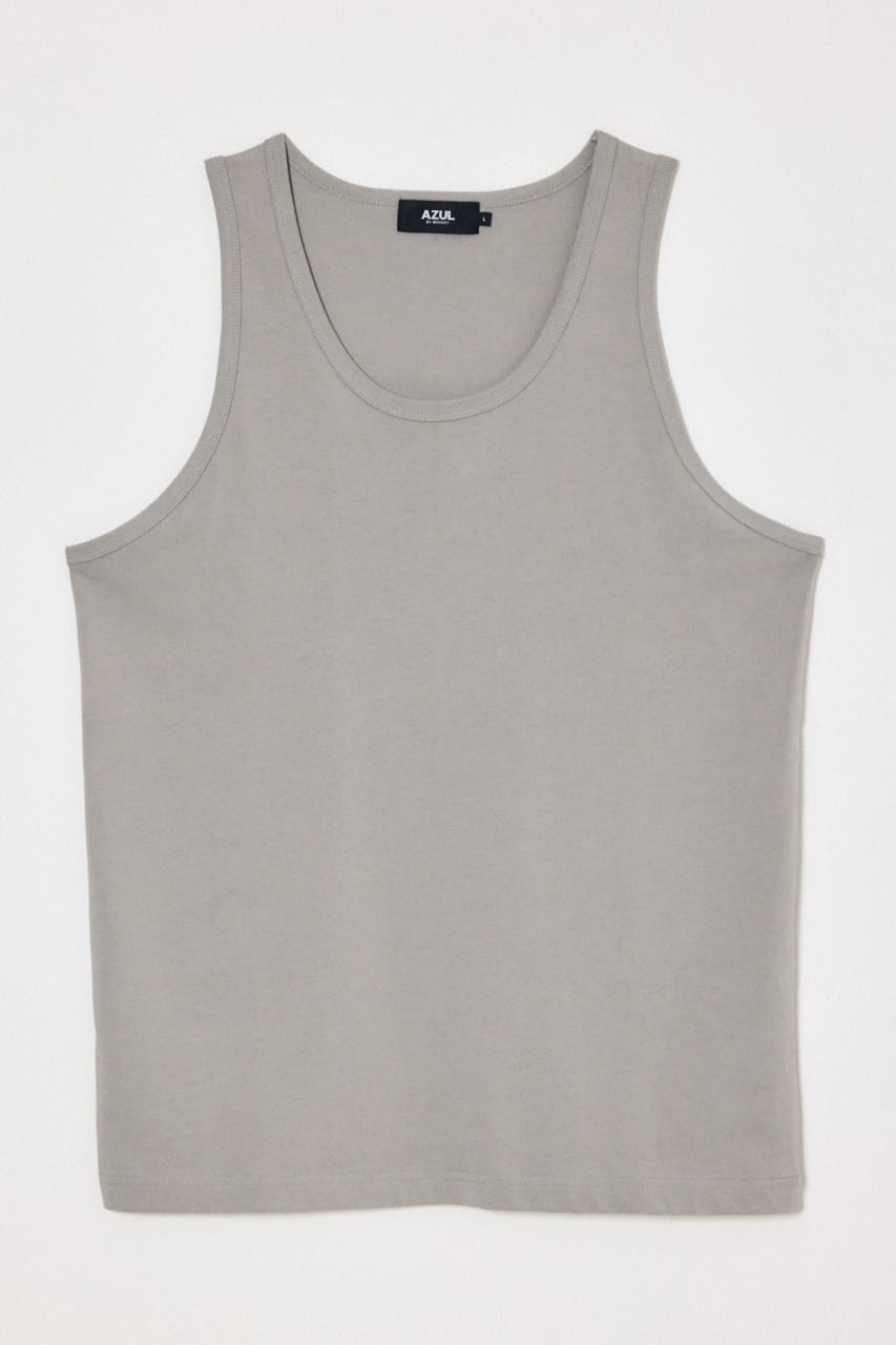 引き揃え天竺タンクトップ GRY L