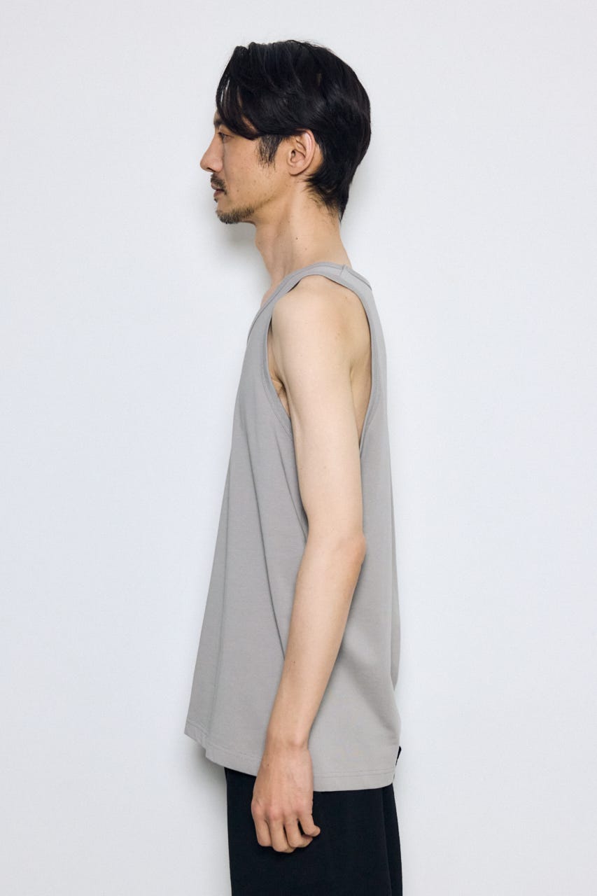 引き揃え天竺タンクトップ GRY L