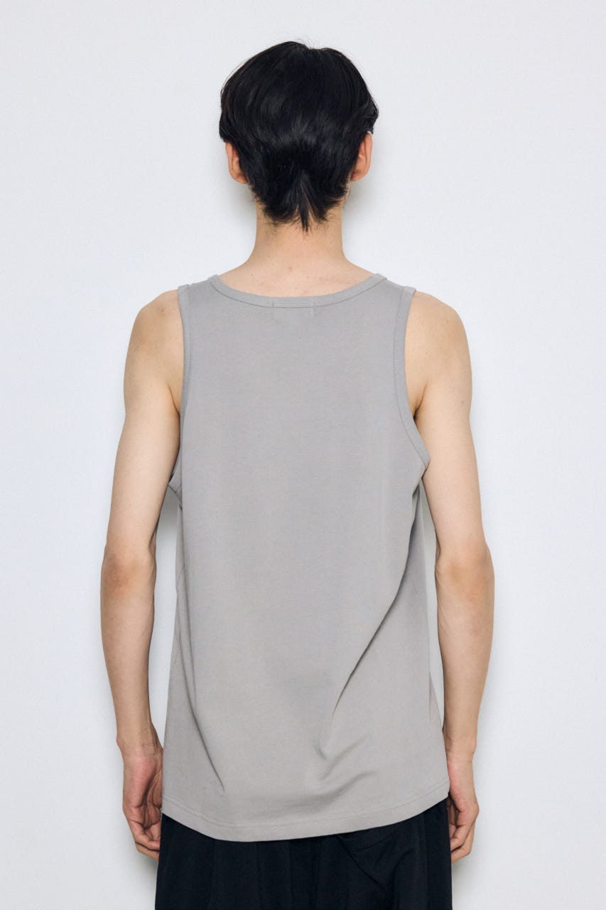 引き揃え天竺タンクトップ GRY L